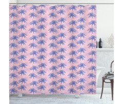 Abstract Jungle Palms Aloha Shower Curtain