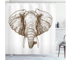 Animal Portrait Shower Curtain