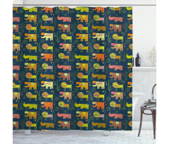 Whimsical Woodland Animals Shower Curtain