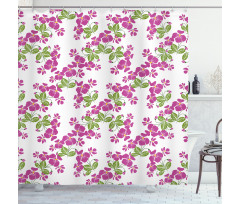 Spring Romance Flowers Bloom Shower Curtain