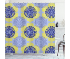 Asian Style Art Symbols Shower Curtain