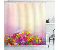 Pastel Ombre Meadow Shower Curtain