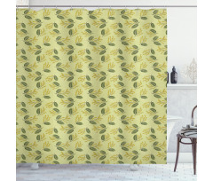 Exotic Tiny Flora Art Shower Curtain