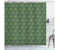 Floating Leaves Shower Curtain