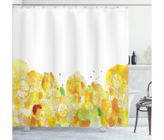 Watercolor Sunflowers Shower Curtain