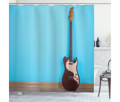 Rock Band Instrument Photo Shower Curtain