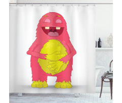 Monster Character Laughing Shower Curtain