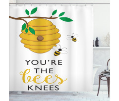 You're the Bees Knees Shower Curtain