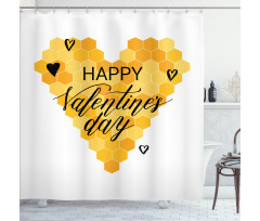 Happy Valentine's Day Shower Curtain