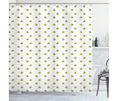 Stinging Animals Clouds Shower Curtain