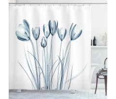 Tulips with Solar Effect Shower Curtain