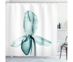 Modern Flower X-Ray Shower Curtain