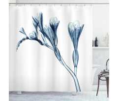 Abstract Modern Floral Shower Curtain