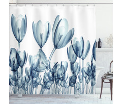 Flower X-Ray Picture Shower Curtain