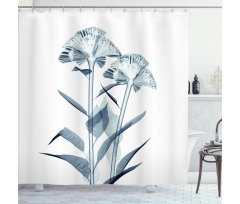 Flowers X-Ray Vision Shower Curtain