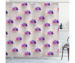 Geometric Mosaic Dots Shower Curtain