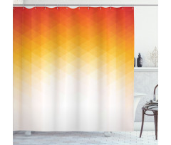Digital Retro Triangle Shower Curtain