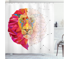 Lion Head Shower Curtain