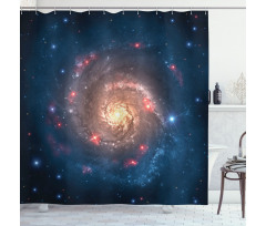 Black Hole Cosmos Space Shower Curtain