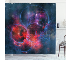 Milky Way Star Cluster Shower Curtain