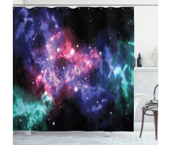 Dusty Gas Cloud Stars Shower Curtain