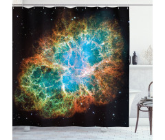 Supernova Stars Cosmos Shower Curtain