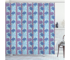 Pastel Abstract Memphis Shower Curtain