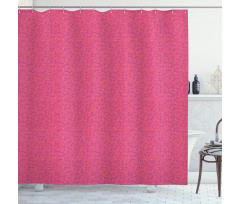 Romantic Tiny Spread Hearts Shower Curtain