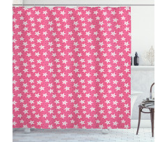 Grunge Stars Spots Shower Curtain