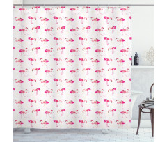 Tropic Birds and Spots Shower Curtain