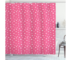 Grunge Drawn Rounds Shower Curtain