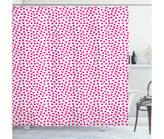 Asymmetric Rounds Shower Curtain