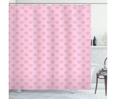 Monochrome Fruit Drawings Shower Curtain