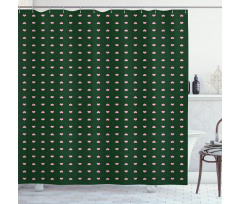 Hearts and Spots Shower Curtain