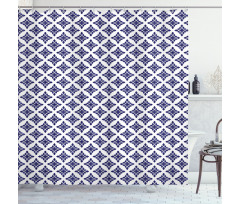 Rococo Victorian Star Forms Shower Curtain