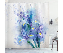 Iris Fresh Colors Shower Curtain