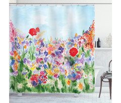 Summer Blooms Shower Curtain