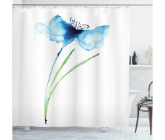Cornflower Botany Shower Curtain