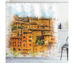 Historic Italian Town Shower Curtain