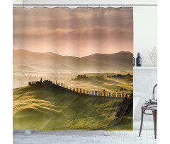 Trees Meadows Countryside Shower Curtain