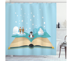 Iglo Eskimo Polar Bear Shower Curtain