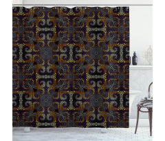 Irregular Mosaic Inspired Shower Curtain