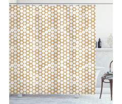 Geometry Hexagon Motifs Shower Curtain