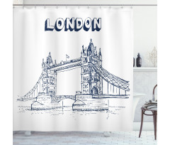 Europe Big Ben Landmark Shower Curtain