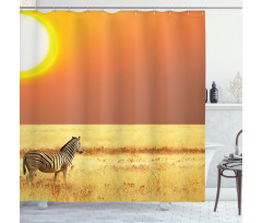 Tropical Animal Sunset Shower Curtain