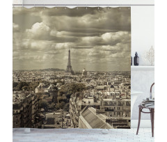City Skyline of Paris Shower Curtain