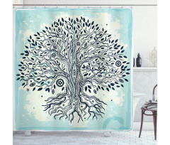 Creative Chinese Bonsai Tree Shower Curtain