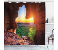 Canyon at Sunset Time Shower Curtain