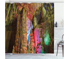 Geologic Cistern Rain Shower Curtain