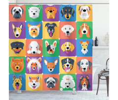 Terrier Labrador Breed Pets Shower Curtain